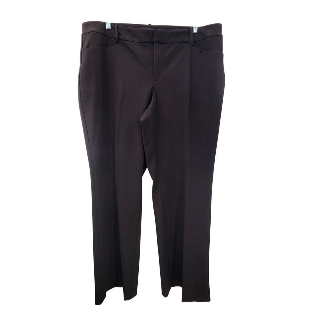 New NWT Lord & Taylor Kelly Bootcut Brown Trouser Dress Pants Size 18W